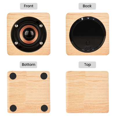 Mini Nelson Wooden Bluetooth Speaker - 400mAh Battery 09