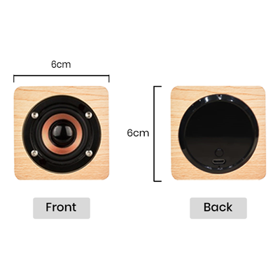 Mini Nelson Wooden Bluetooth Speaker - 400mAh Battery 10