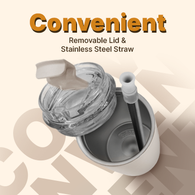 MOFI Stainless Steel Tumbler with Straw – 380ml 06