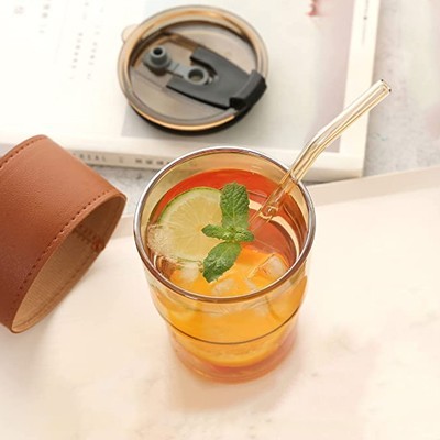 MONTE 2 Premium Color Glass Mug with PU Sleeve- 400ml 07