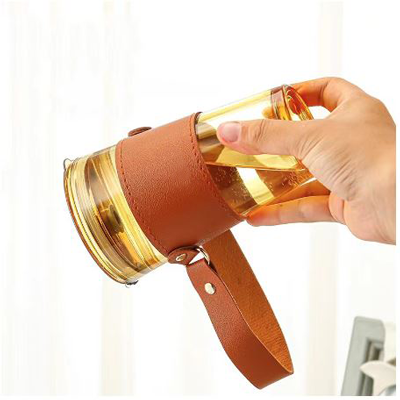 MONTE 3 Premium Color Glass Mug with PU Sleeve - 450ml 04