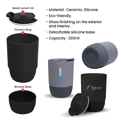 MUSHI Ceramic Mug with Silicone Base – 320ml 09