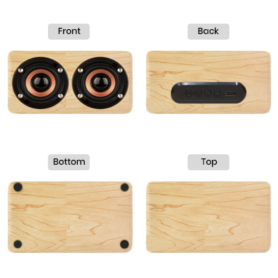 Nelson Wooden Bluetooth Speaker - 800mAh Battery 09