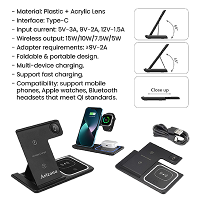 PHANTOM 3 in 1 Wireless Charger Station 11