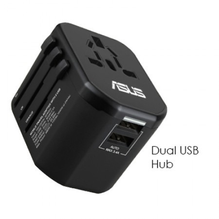 Premium Travel Adapter Dual USB Hub With Smart Charge 2.4A 07