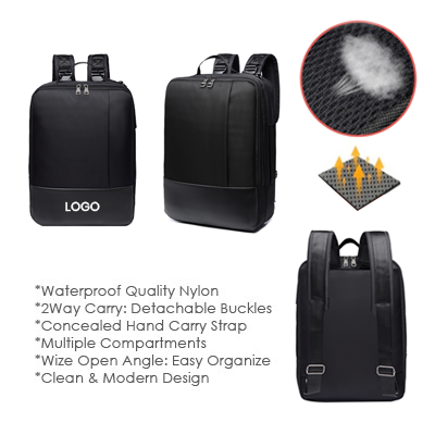 Premium Two Way Laptop Backpack & Briefcase 01