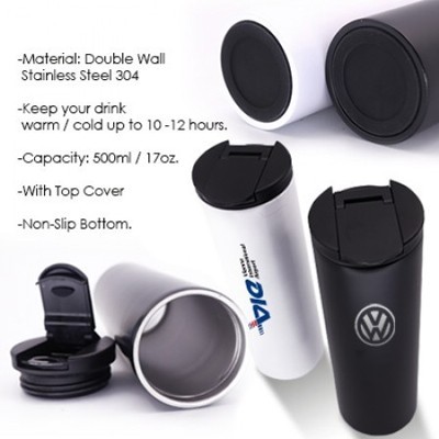 PRIME Stainless Steel Thermos Flask - 500ml 12