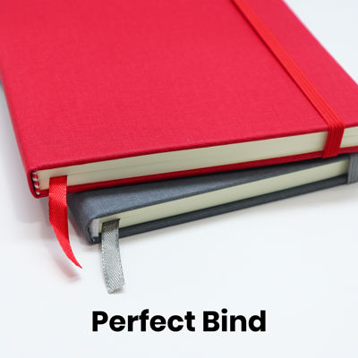 PU Fabric Hard Cover A5 Notebook with Pen Loop 10