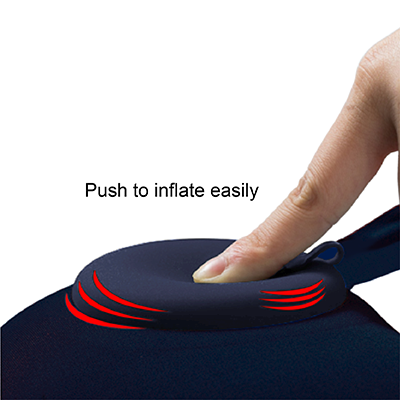 PUMP UP Polyester Inflatable Travel Pillow 07