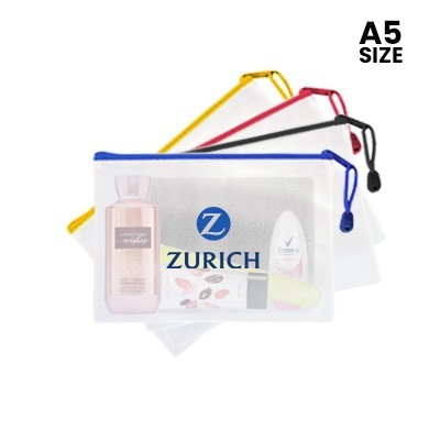 PVC Frosted Zipper Pouch - A5 Size 01