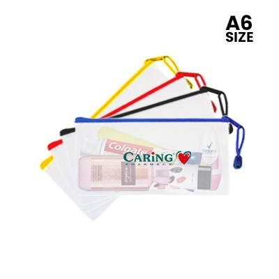 PVC Frosted Zipper Pouch - A6 Size 01