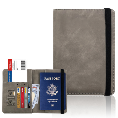 RFID Leather Travel Passport with Cards Holder 05