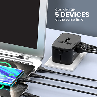 SMART Travel Adapter 2 Type-C 20W PD + 2 USB Charger 05