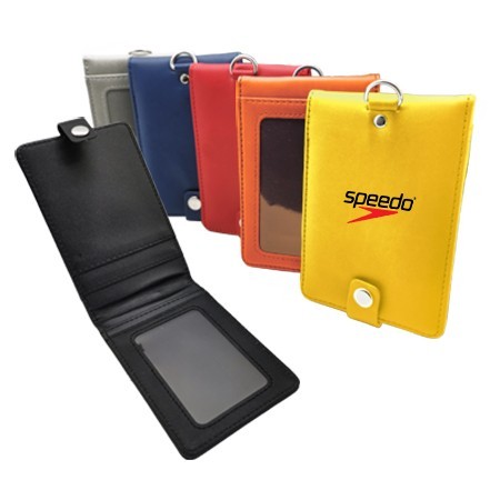 Smooth PU ID Holder Flip Open Wallet 01