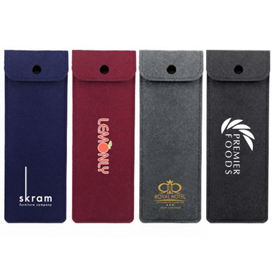 Snap Closure Felt Pouch 01