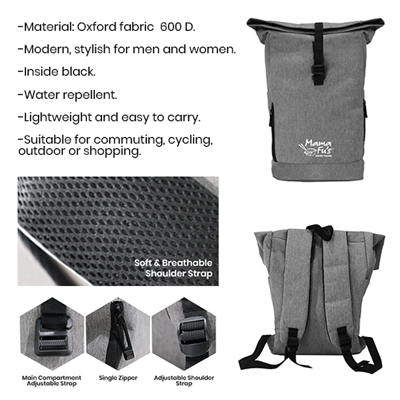 SNAZZY Rolltop Backpack 08