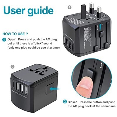 SWIFT Travel Adapter Triple USB and Type-C Charger 06