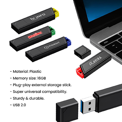 TECH Model USB 2.0 Flash Drive - 16GB 09