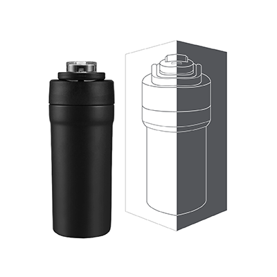 TIGO Stainless Steel Bottle with Straw Carry Handle - 680ml 10