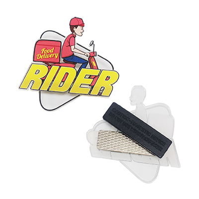Transparent Acrylic Name Tag with Magnetic Back 09