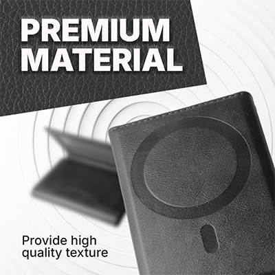 TRIFOLD PU Magnetic Wallet with RFID Block 04