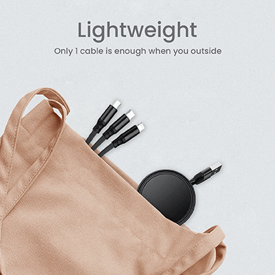 UNICORD 3-in-2 Retractable USB Fast Charging Cable 06