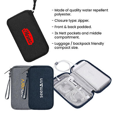 Water Repellent Polyester Gadget Pouch 09