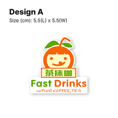 White Acrylic Name Tag with Magnetic Back 04