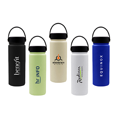 YOUNG Double Wall Stainless Steel Flask with Handle - 600ml 01