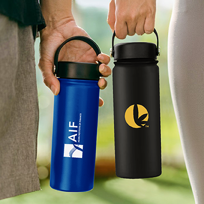 YOUNG Double Wall Stainless Steel Flask with Handle - 600ml 07